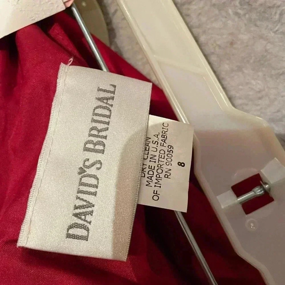 David’s Bridal-Cherry Red 2 pc - Picture 8 of 9